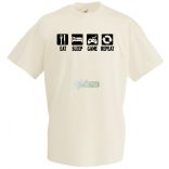 Eat Sleep Game gyerek rövid ujjú póló