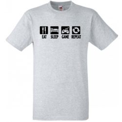 Eat Sleep Game férfi rövid ujjú póló