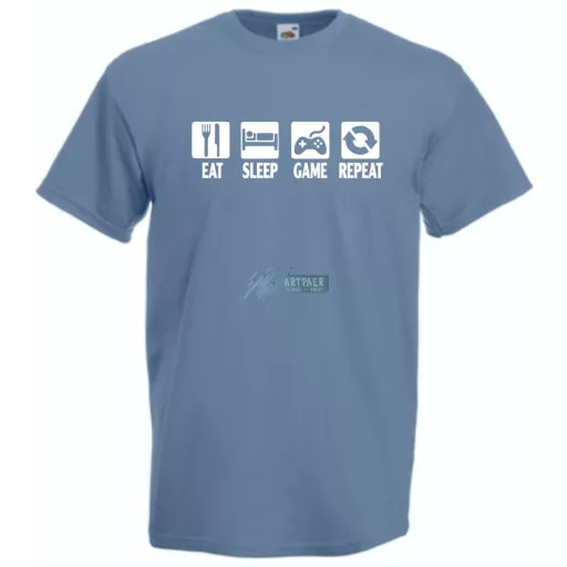 Eat Sleep Game férfi rövid ujjú póló
