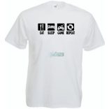 Eat Sleep Game férfi rövid ujjú póló