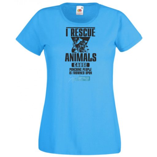 Megmentem az állatokat női rövid ujjú póló