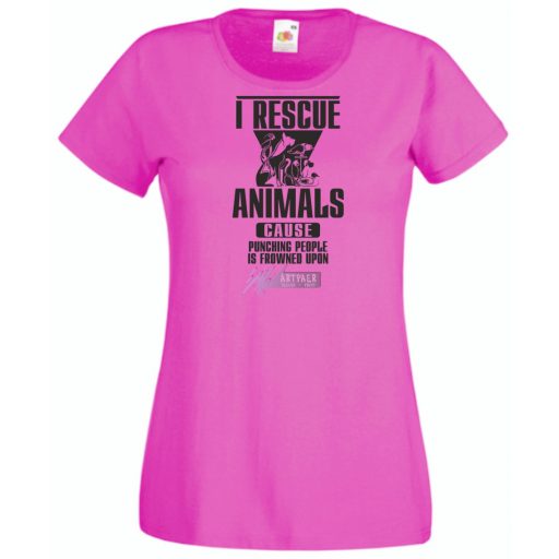 Megmentem az állatokat női rövid ujjú póló