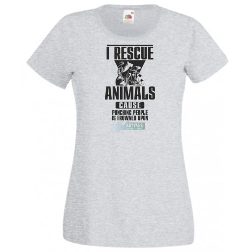 Megmentem az állatokat női rövid ujjú póló