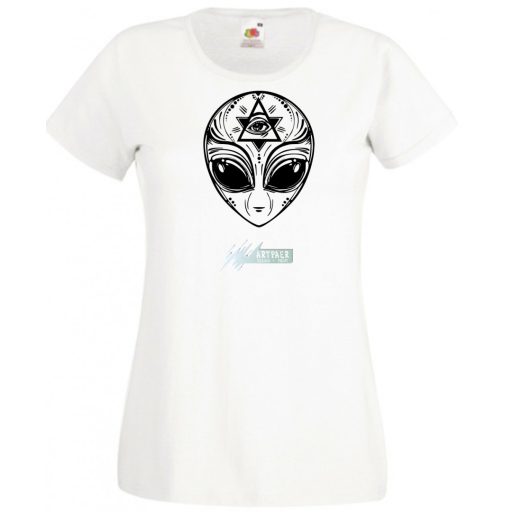 Mindent látó Alien - Illumination női rövid ujjú póló