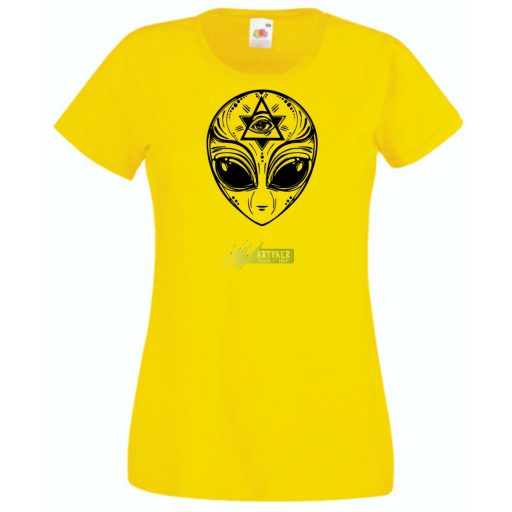 Mindent látó Alien - Illumination női rövid ujjú póló