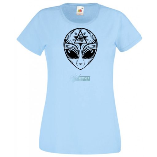 Mindent látó Alien - Illumination női rövid ujjú póló