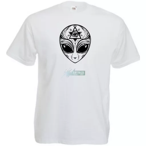 Mindent látó Alien - Illumination férfi rövid ujjú póló