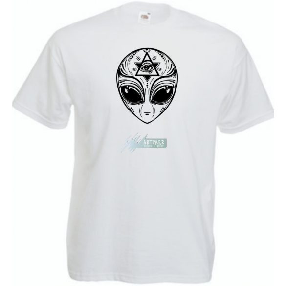 Mindent látó Alien - Illumination férfi rövid ujjú póló