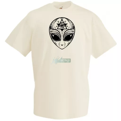 Mindent látó Alien - Illumination férfi rövid ujjú póló