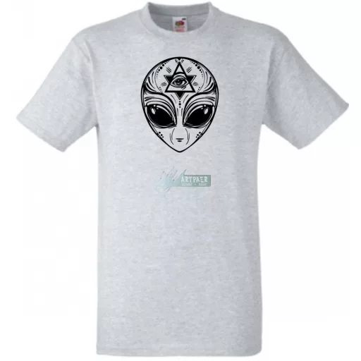 Mindent látó Alien - Illumination férfi rövid ujjú póló