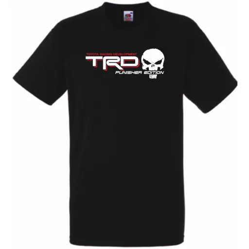 Auto fan TRD Racing Punisher Edition férfi rövid ujjú póló