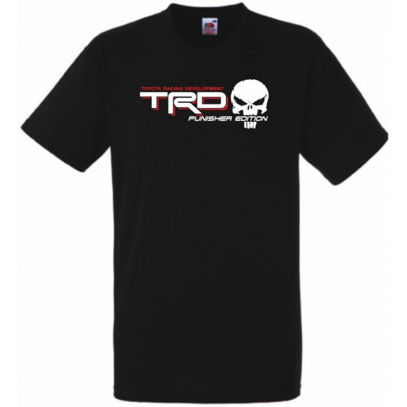 Auto fan TRD Racing Punisher Edition férfi rövid ujjú póló