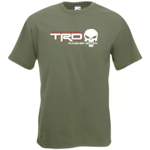 Auto fan TRD Racing Punisher Edition férfi rövid ujjú póló