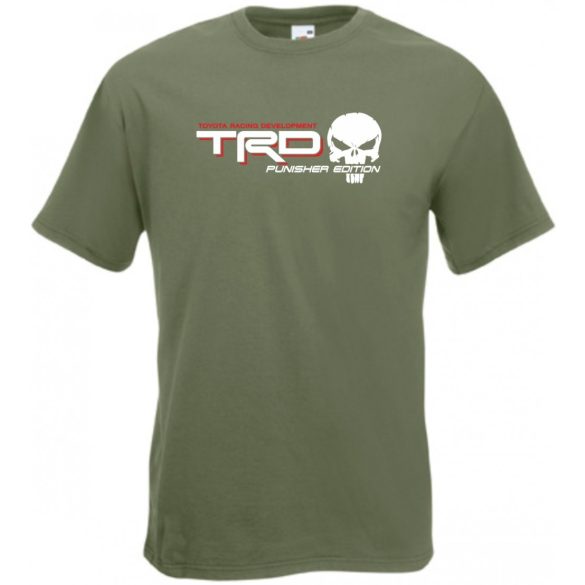 Auto fan TRD Racing Punisher Edition férfi rövid ujjú póló