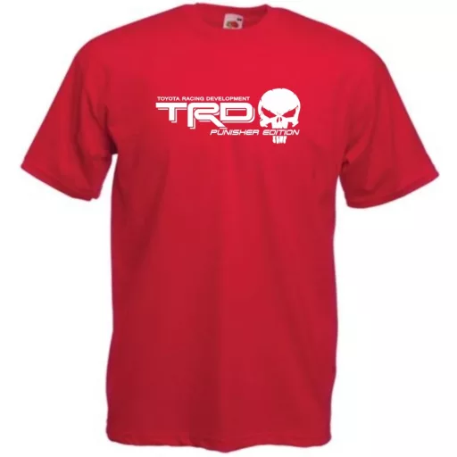 Auto fan TRD Racing Punisher Edition férfi rövid ujjú póló