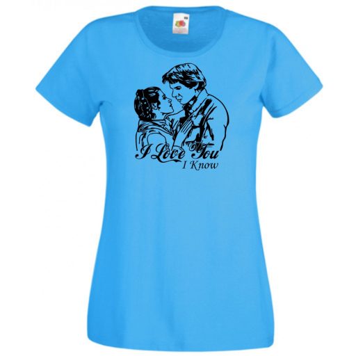 Han and Leia női rövid ujjú póló