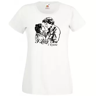 Han and Leia női rövid ujjú póló