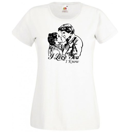 Han and Leia női rövid ujjú póló