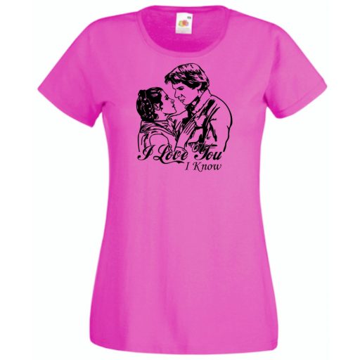 Han and Leia női rövid ujjú póló