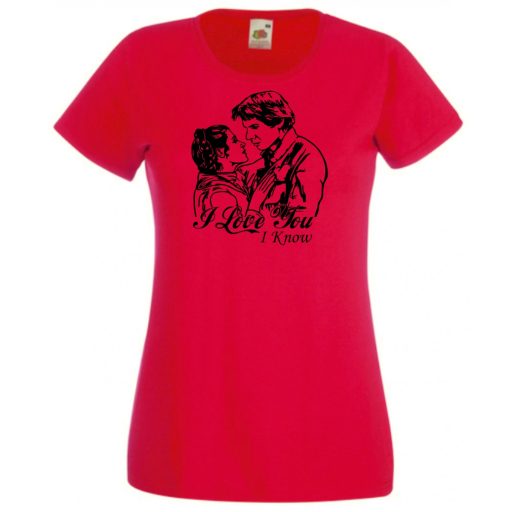 Han and Leia női rövid ujjú póló