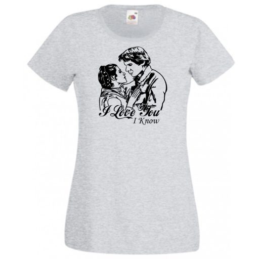 Han and Leia női rövid ujjú póló