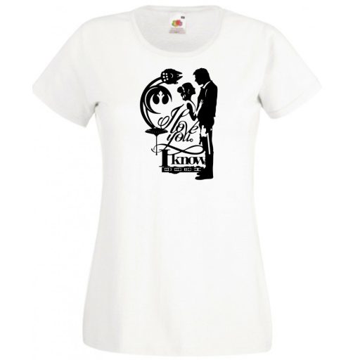 Han and Leia női rövid ujjú póló