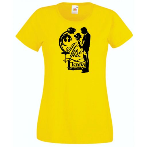 Han and Leia női rövid ujjú póló