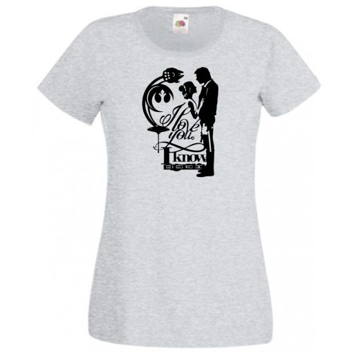 Han and Leia női rövid ujjú póló