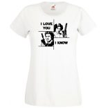 Han and Leia női rövid ujjú póló