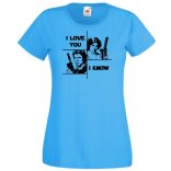 Han and Leia női rövid ujjú póló