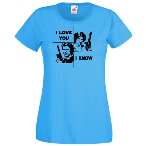 Han and Leia női rövid ujjú póló