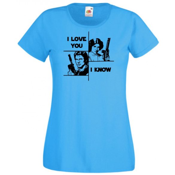 Han and Leia női rövid ujjú póló