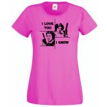 Han and Leia női rövid ujjú póló