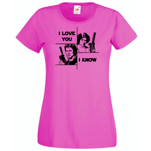 Han and Leia női rövid ujjú póló