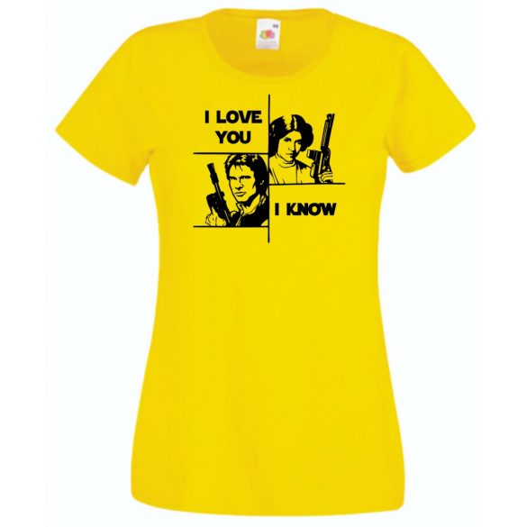 Han and Leia női rövid ujjú póló