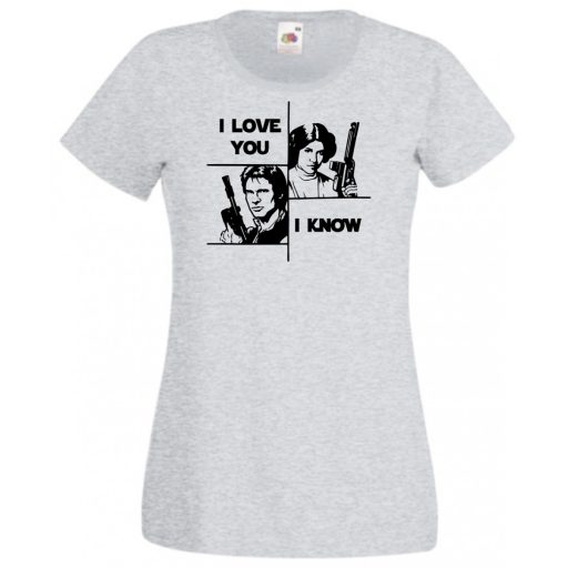 Han and Leia női rövid ujjú póló