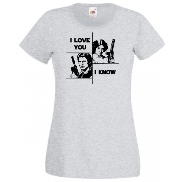 Han and Leia női rövid ujjú póló