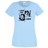 Han and Leia női rövid ujjú póló