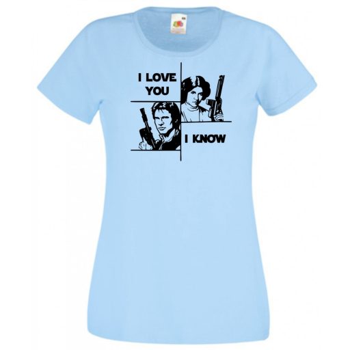 Han and Leia női rövid ujjú póló