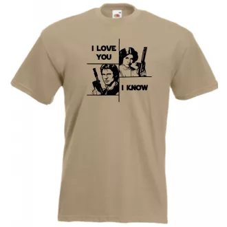 I Love You - I Know férfi rövid ujjú póló