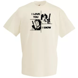 I Love You - I Know férfi rövid ujjú póló