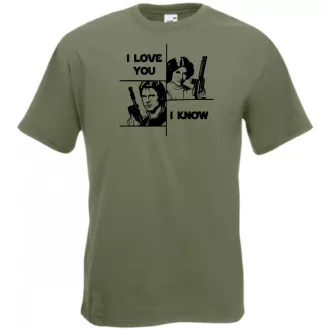 I Love You - I Know férfi rövid ujjú póló
