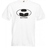 Humor - Buttman - Bikinis hátsó férfi rövid ujjú póló