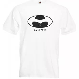 Humor - Buttman - Bikinis hátsó férfi rövid ujjú póló