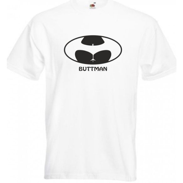 Humor - Buttman - Bikinis hátsó férfi rövid ujjú póló