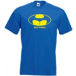 Humor - Buttman - Bikinis hátsó férfi rövid ujjú póló