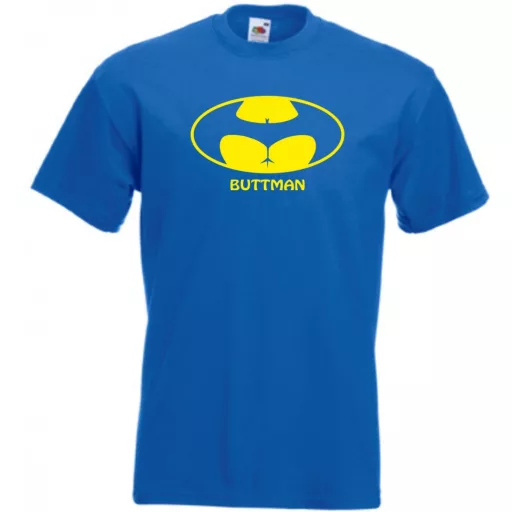 Humor - Buttman - Bikinis hátsó férfi rövid ujjú póló