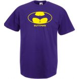 Humor - Buttman - Bikinis hátsó férfi rövid ujjú póló