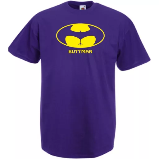 Humor - Buttman - Bikinis hátsó férfi rövid ujjú póló