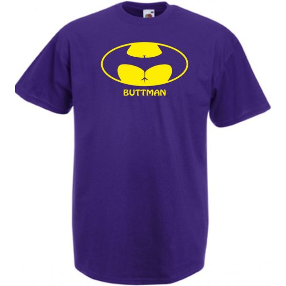 Humor - Buttman - Bikinis hátsó férfi rövid ujjú póló